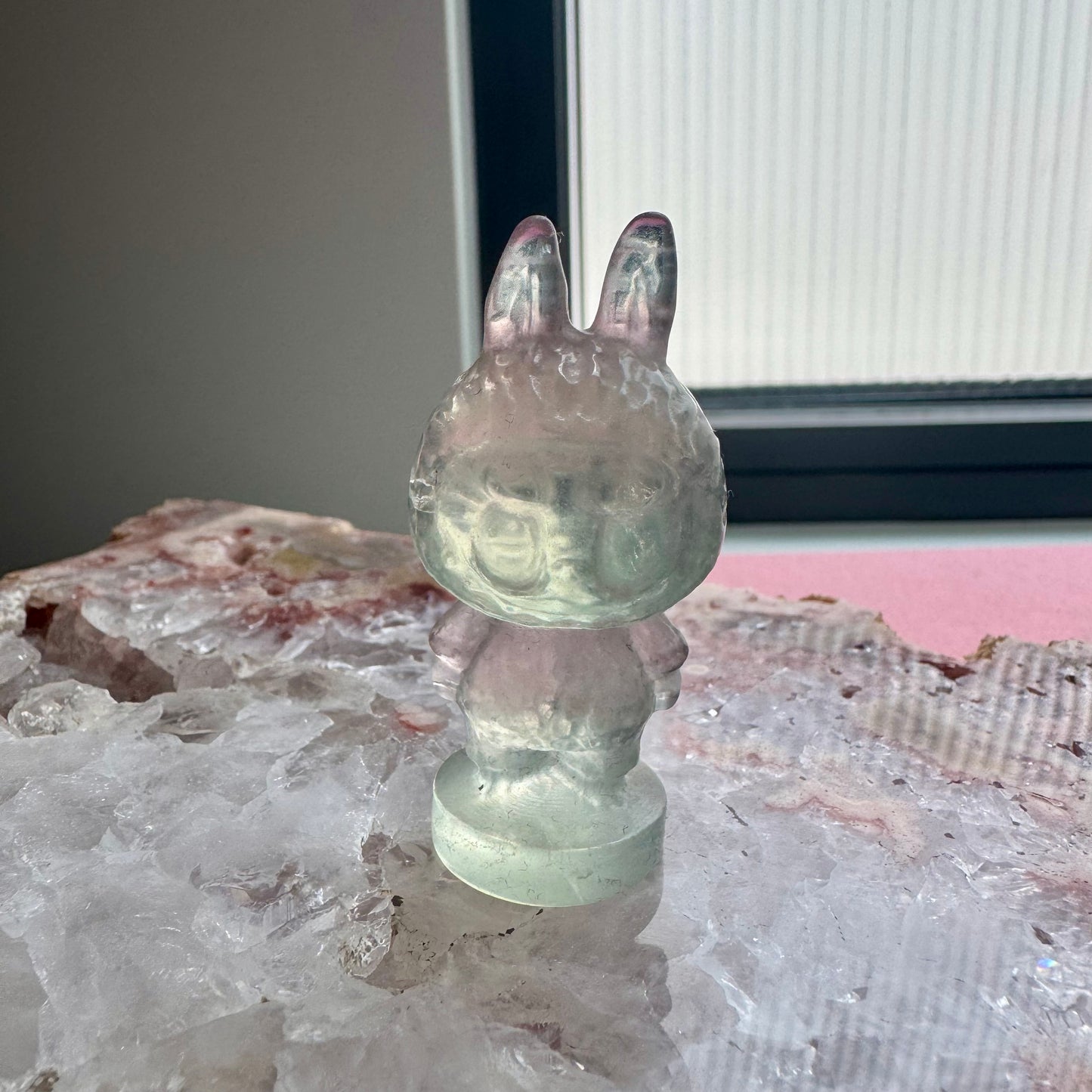 Fluorite Standing Labubu No 3