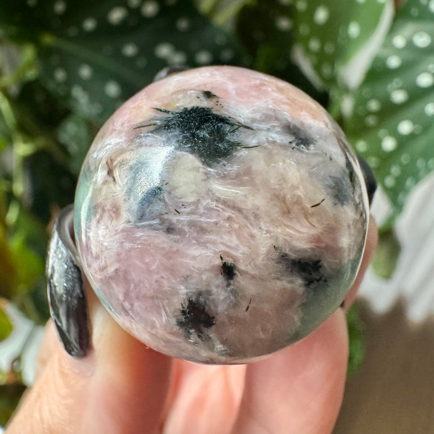 Pink Charoite Sphere No 122