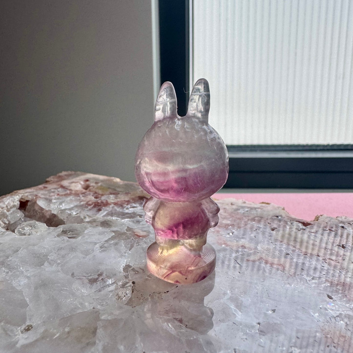Fluorite Standing Labubu No 2