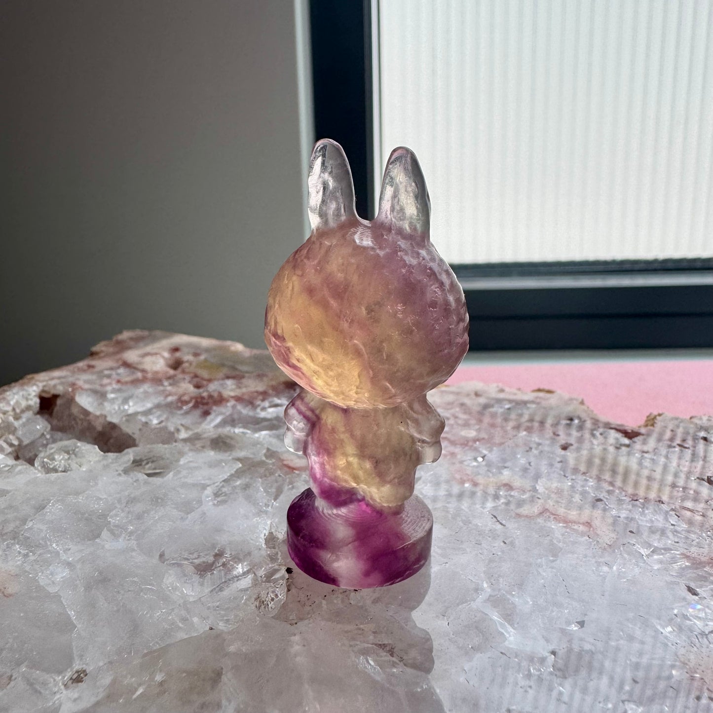 Fluorite Standing Labubu No 1