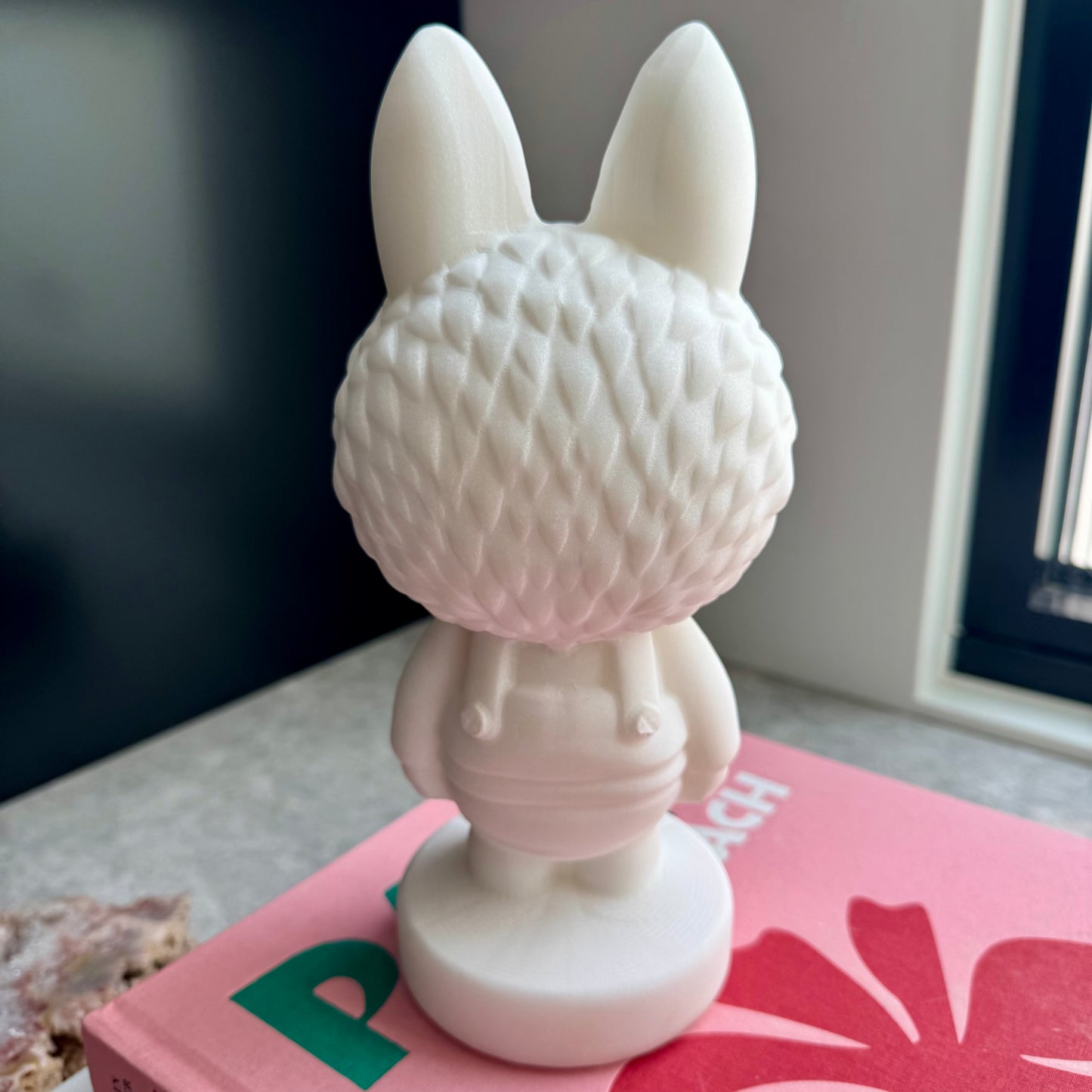 White Jade Standing Labubu