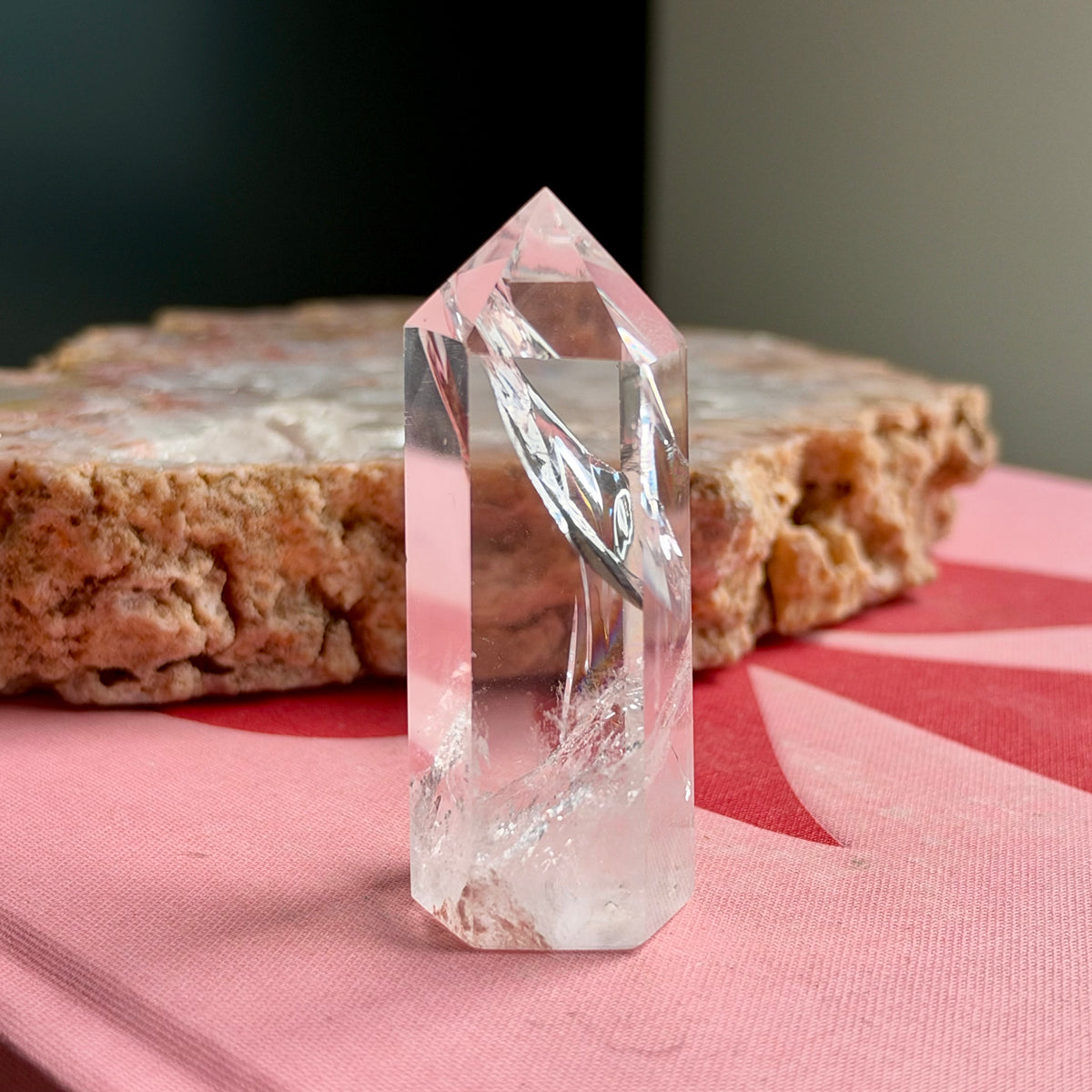 Clear Quartz Rainbow Tower No 118