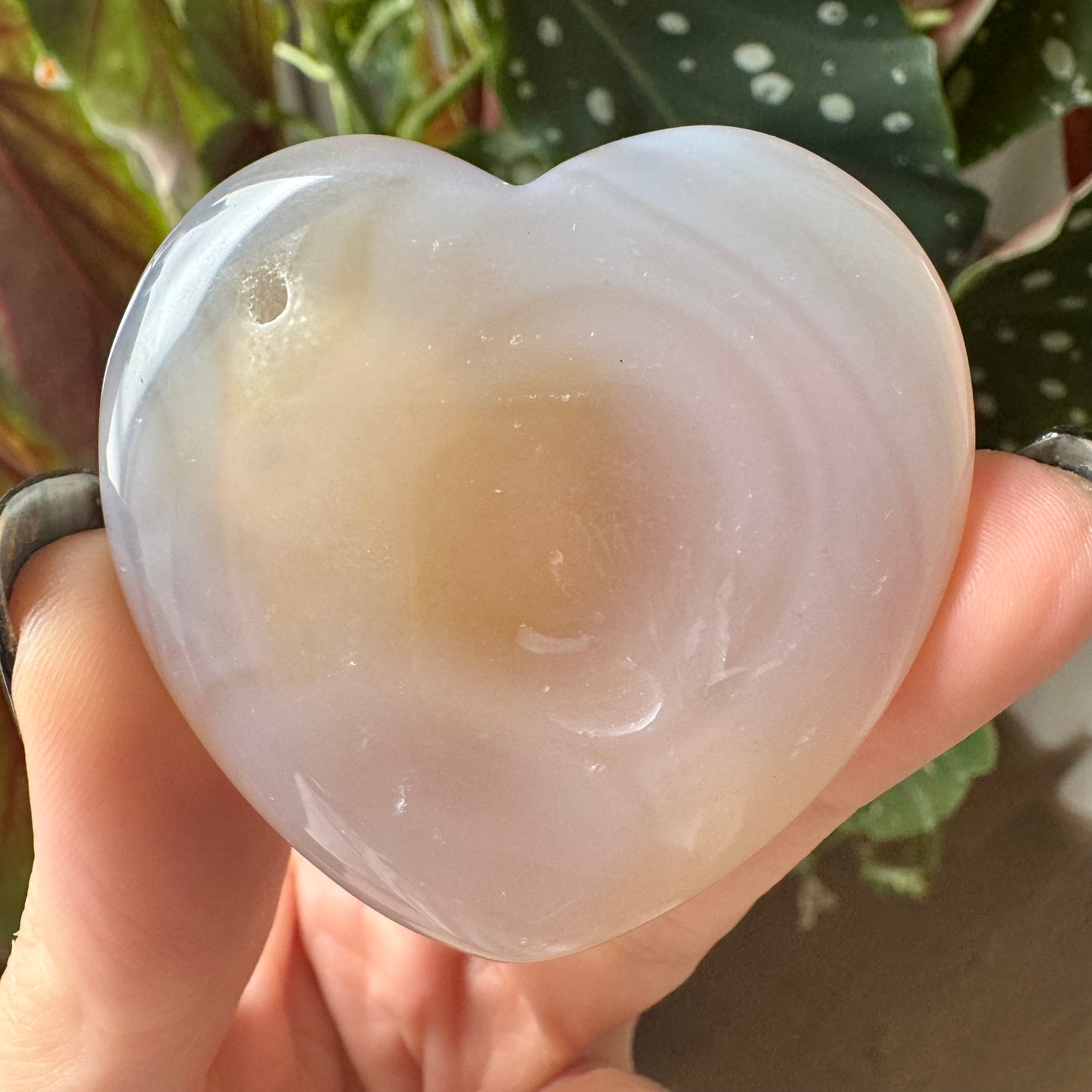 Druzy Agate Heart No 58