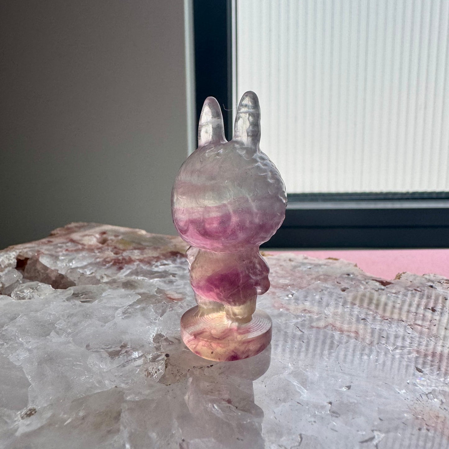 Fluorite Standing Labubu No 2