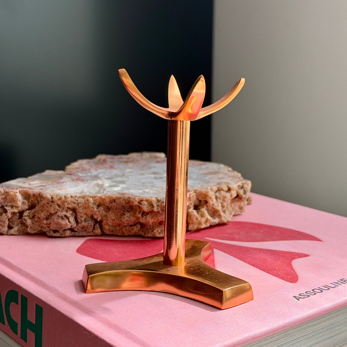 Small Rose Gold Sphere Stand