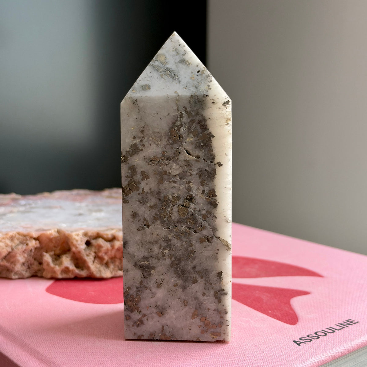 Quartz with Pyrite Tower No 311
