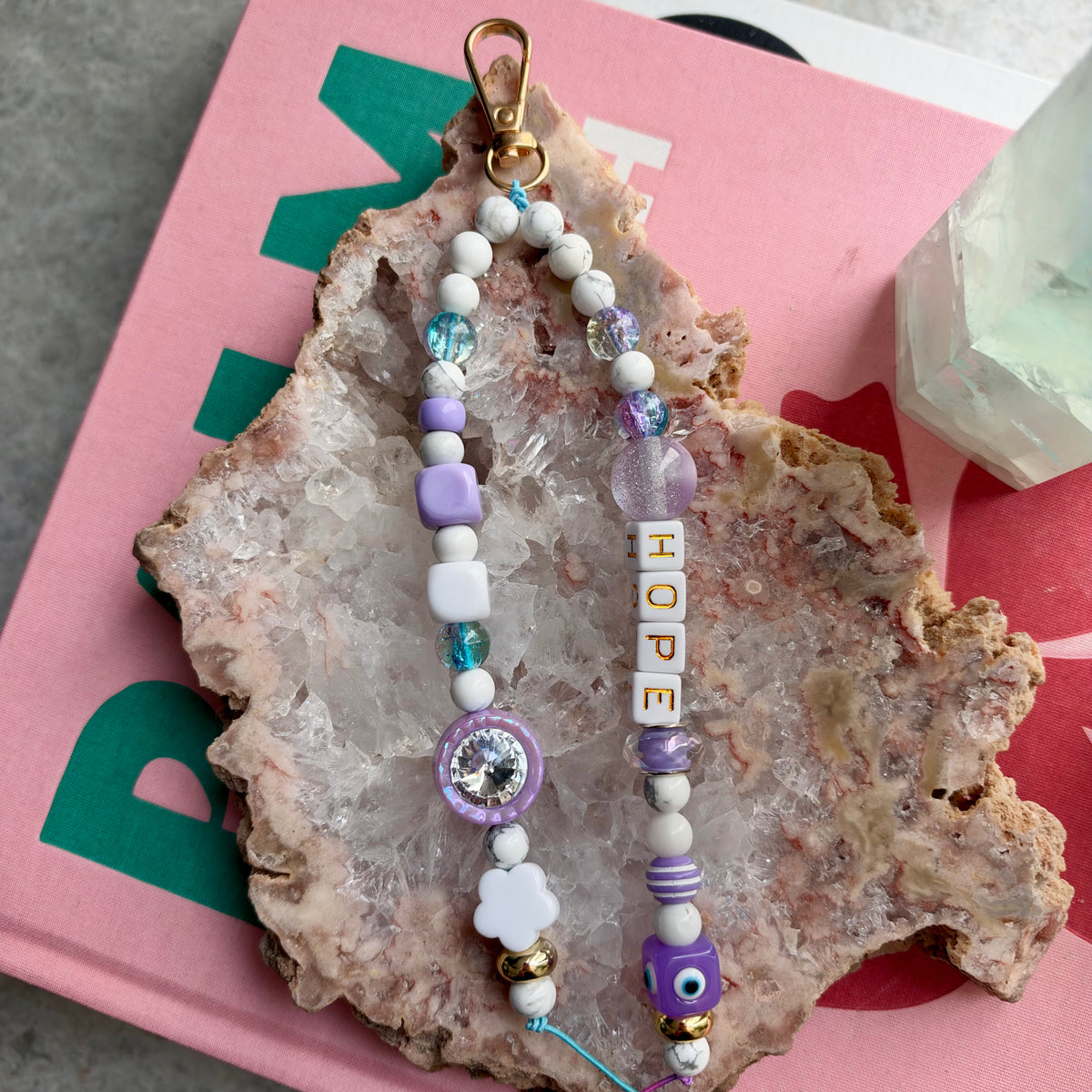 Lilac Hope Howlite Charm Charm