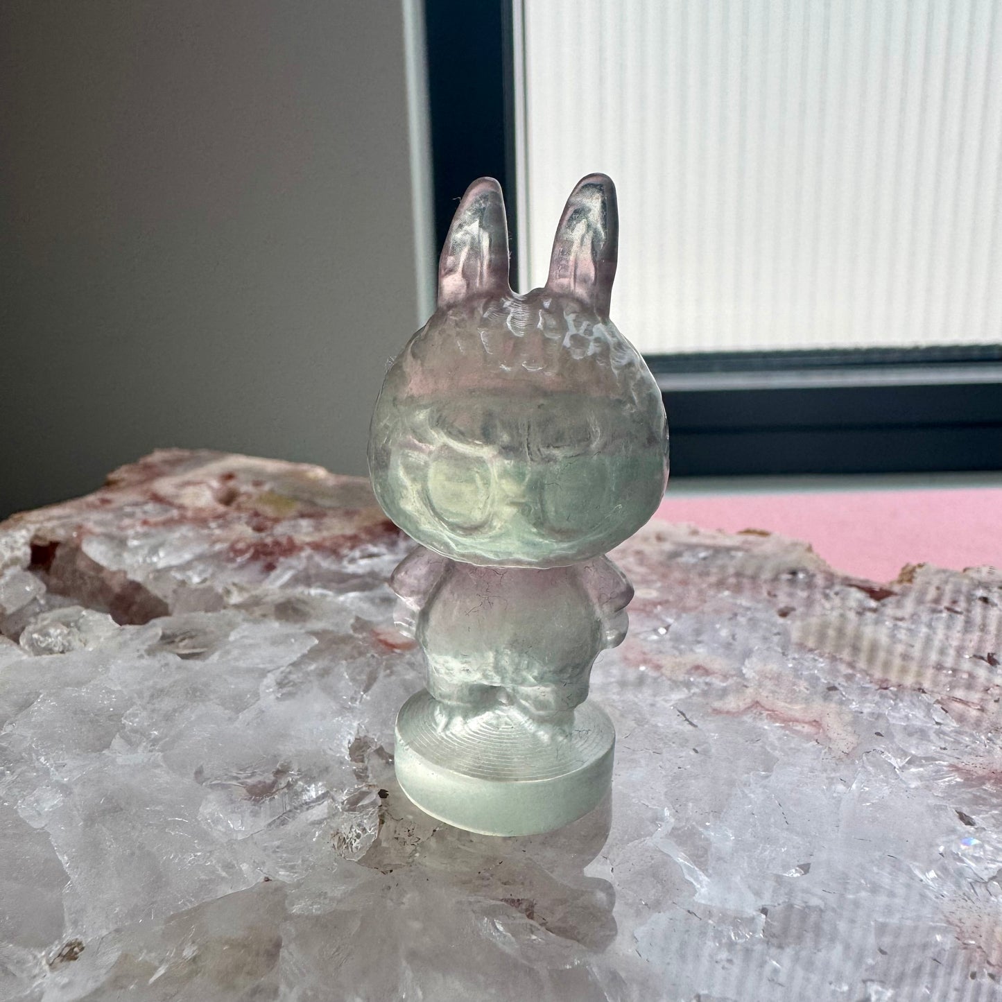 Fluorite Standing Labubu No 4