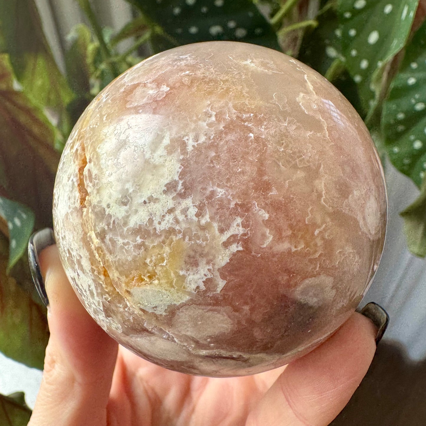 Flower Agate Sphere No 49
