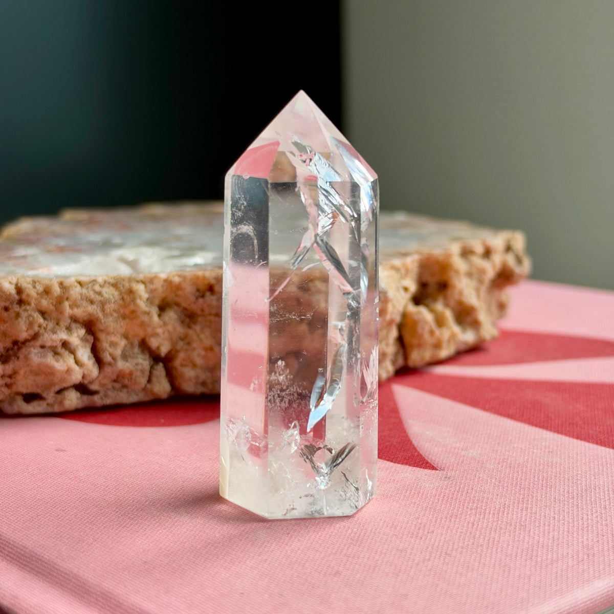 Clear Quartz Rainbow Tower No 116
