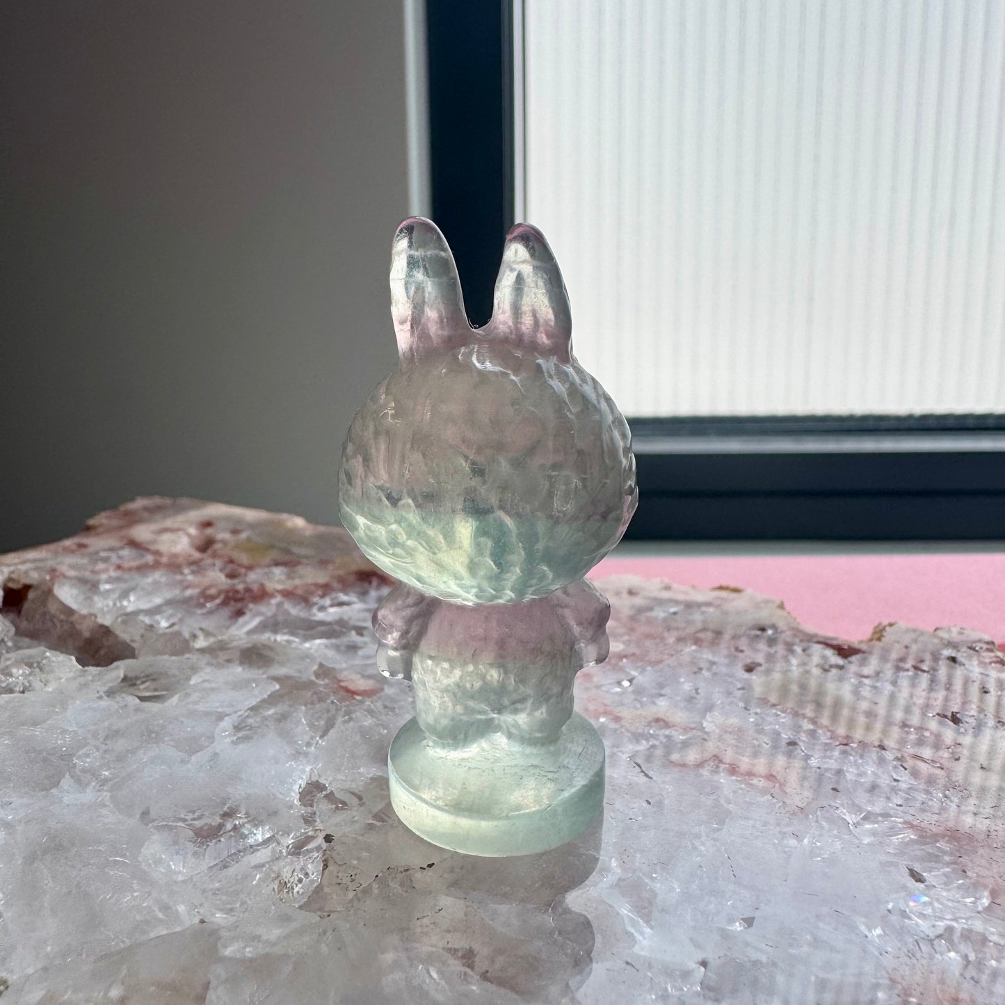 Fluorite Standing Labubu No 3