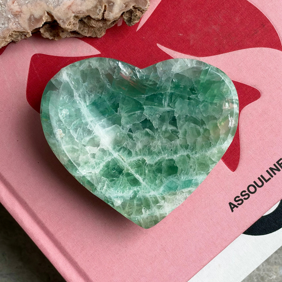 Green Fluorite Heart Bowls - Medium