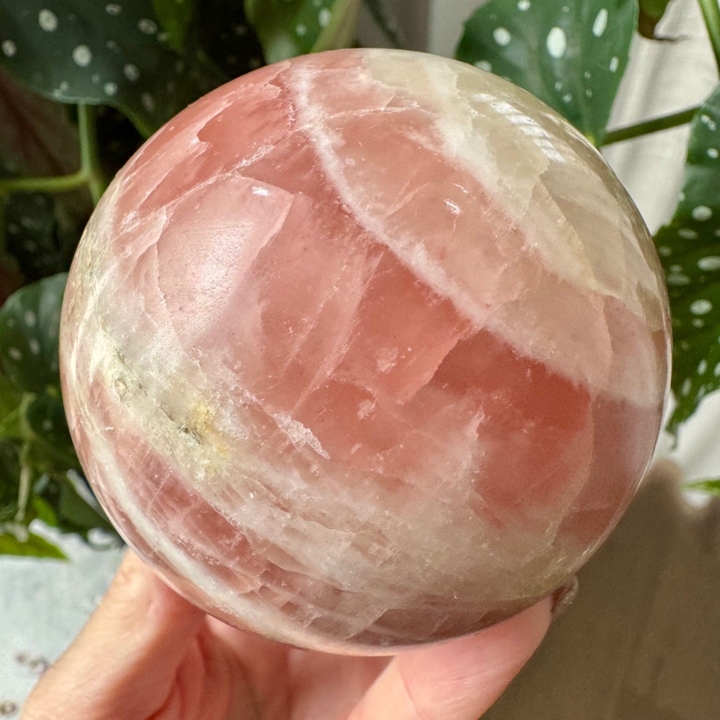 Rose Calcite Sphere No 72