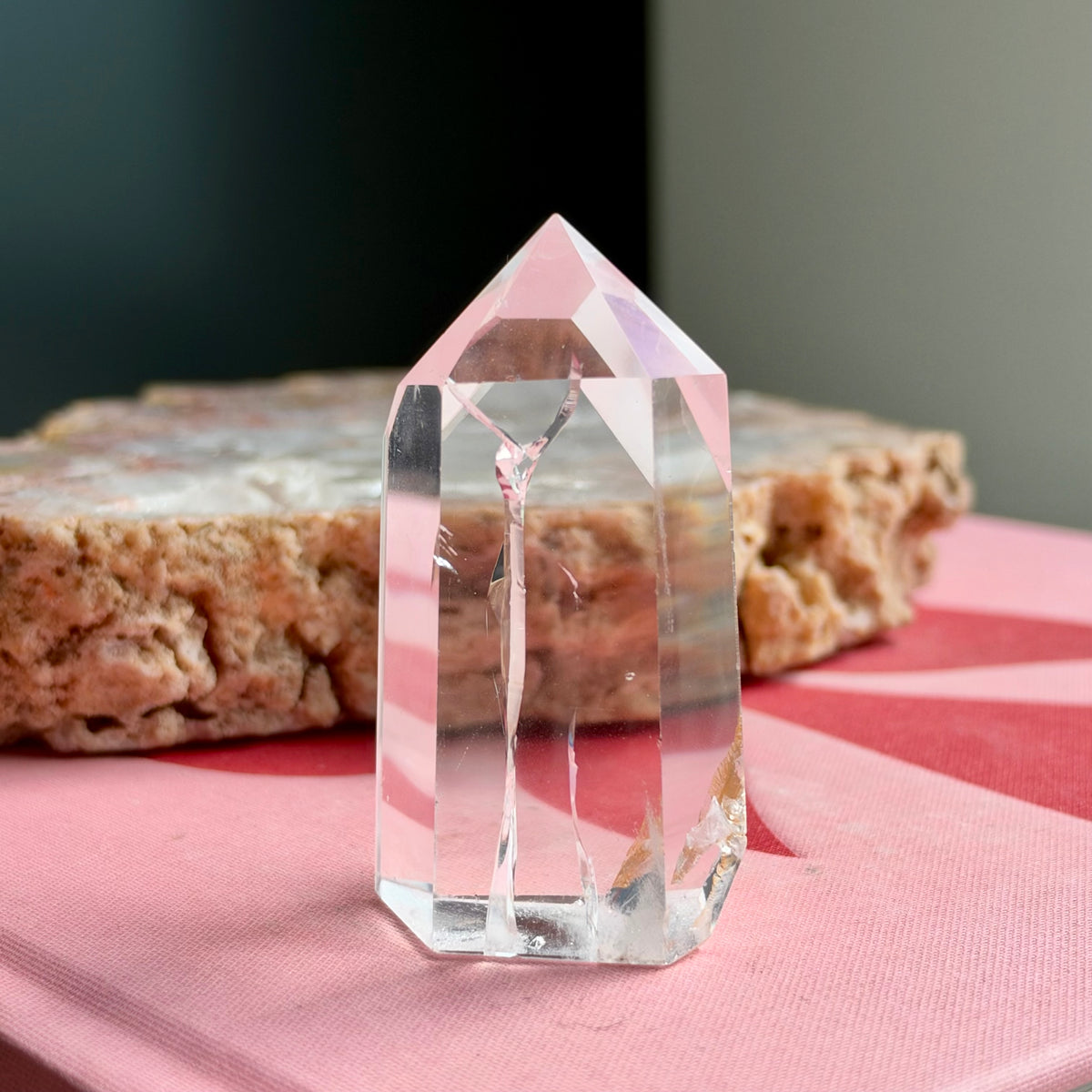 Clear Quartz Rainbow Tower No 121