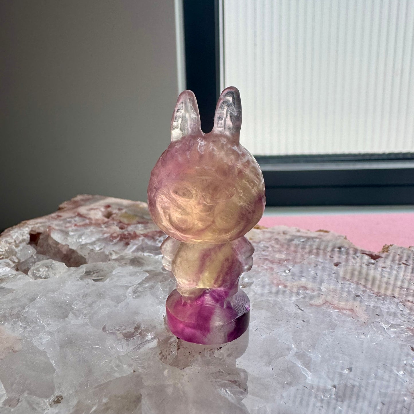 Fluorite Standing Labubu No 1