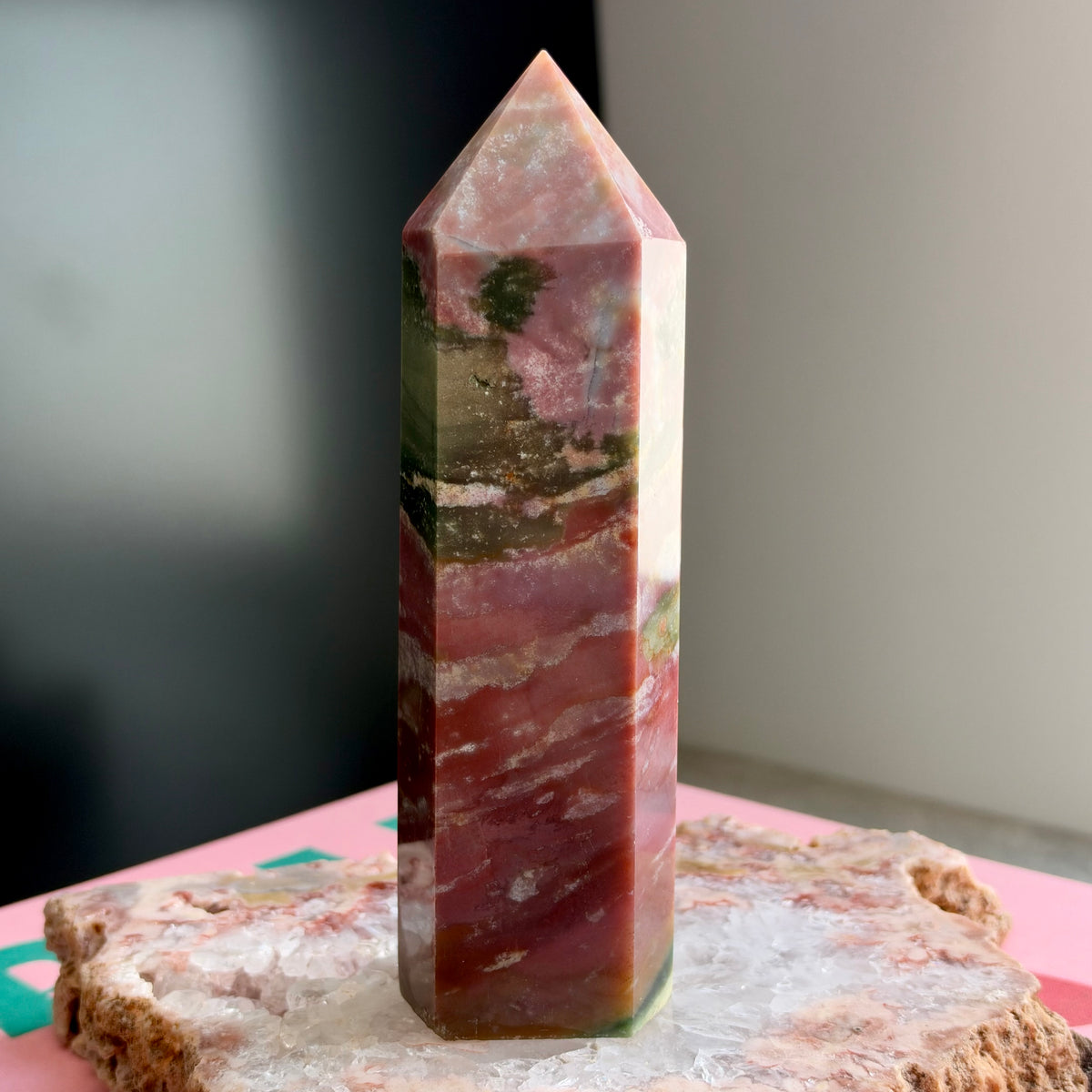 Pink Ocean Jasper Tower No 146