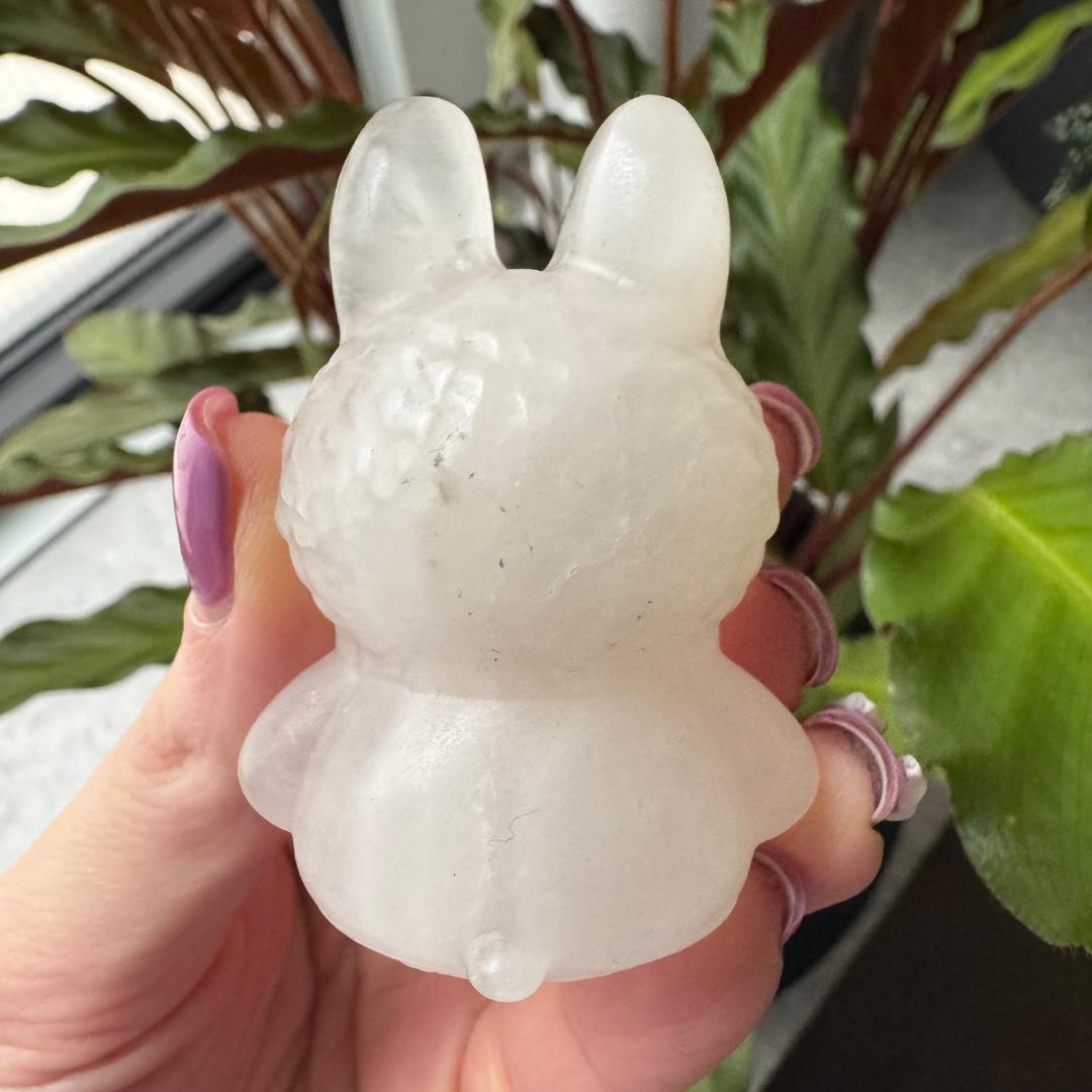 Clear Quartz Sitting Labubu No2