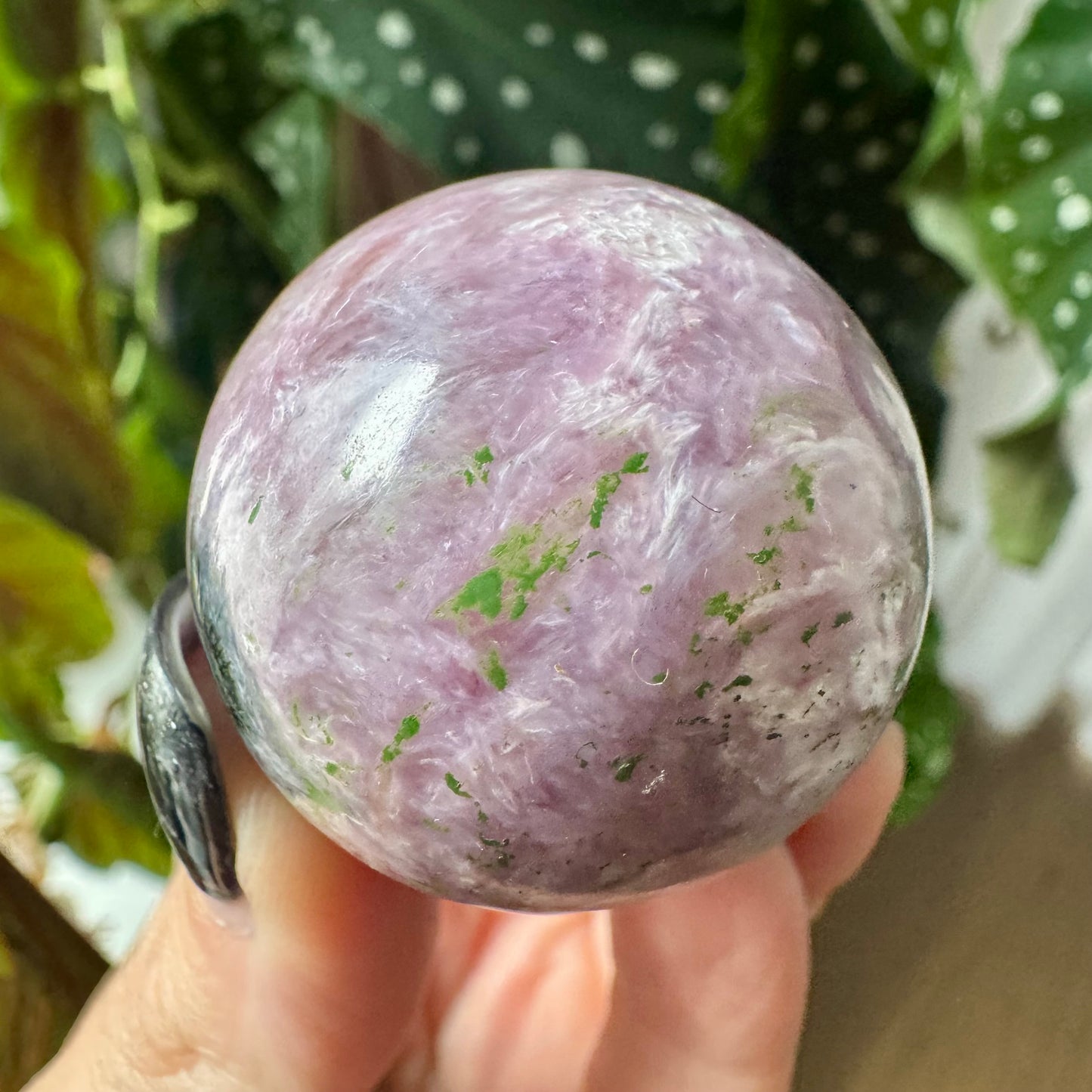 Pink Charoite Sphere No 118
