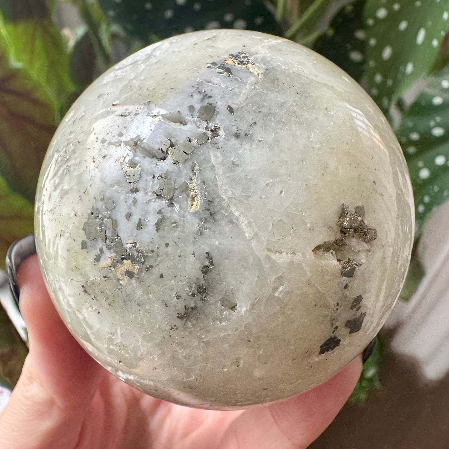 Quartz with Pyrite Sphere No 337