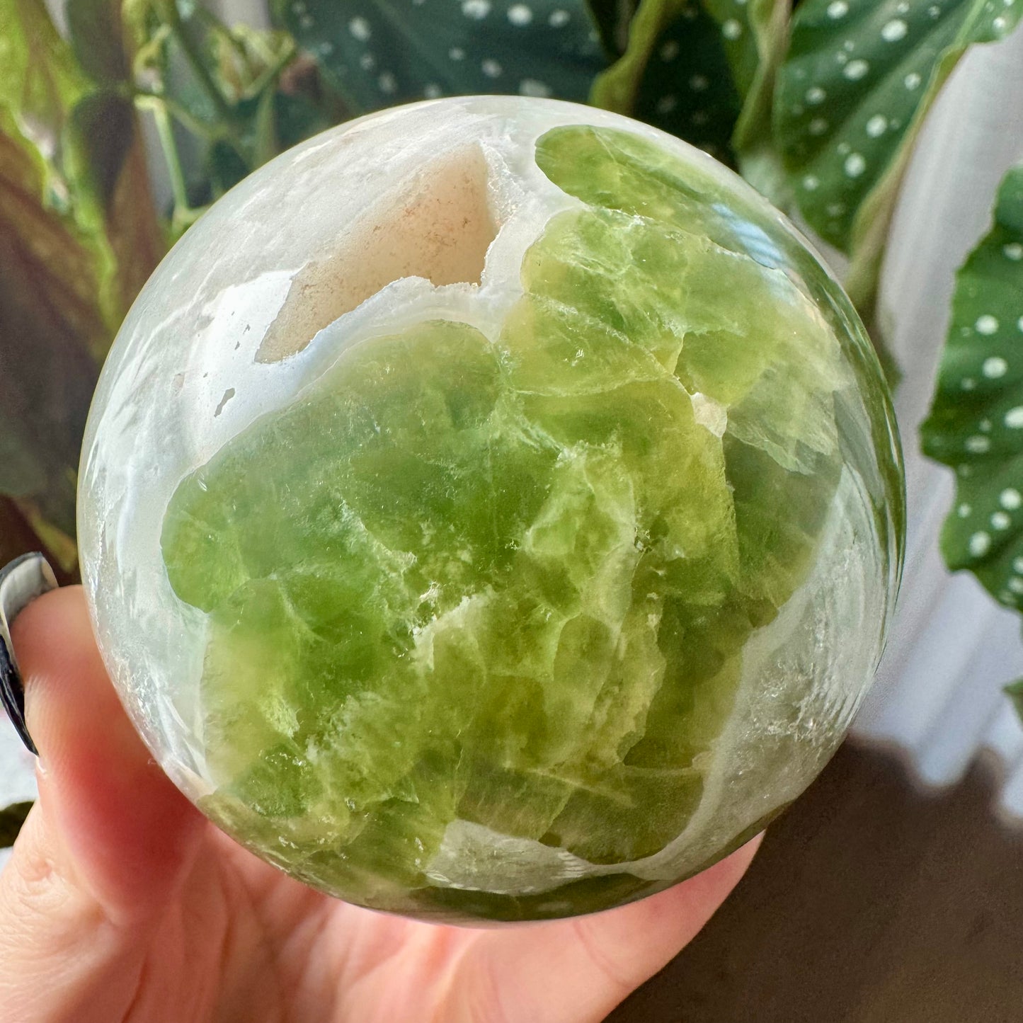 Druzy Fluorite with Quartz Sphere No 71