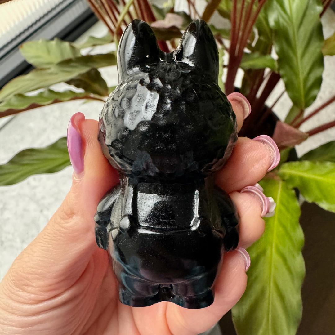 Obsidian Standing Labubu