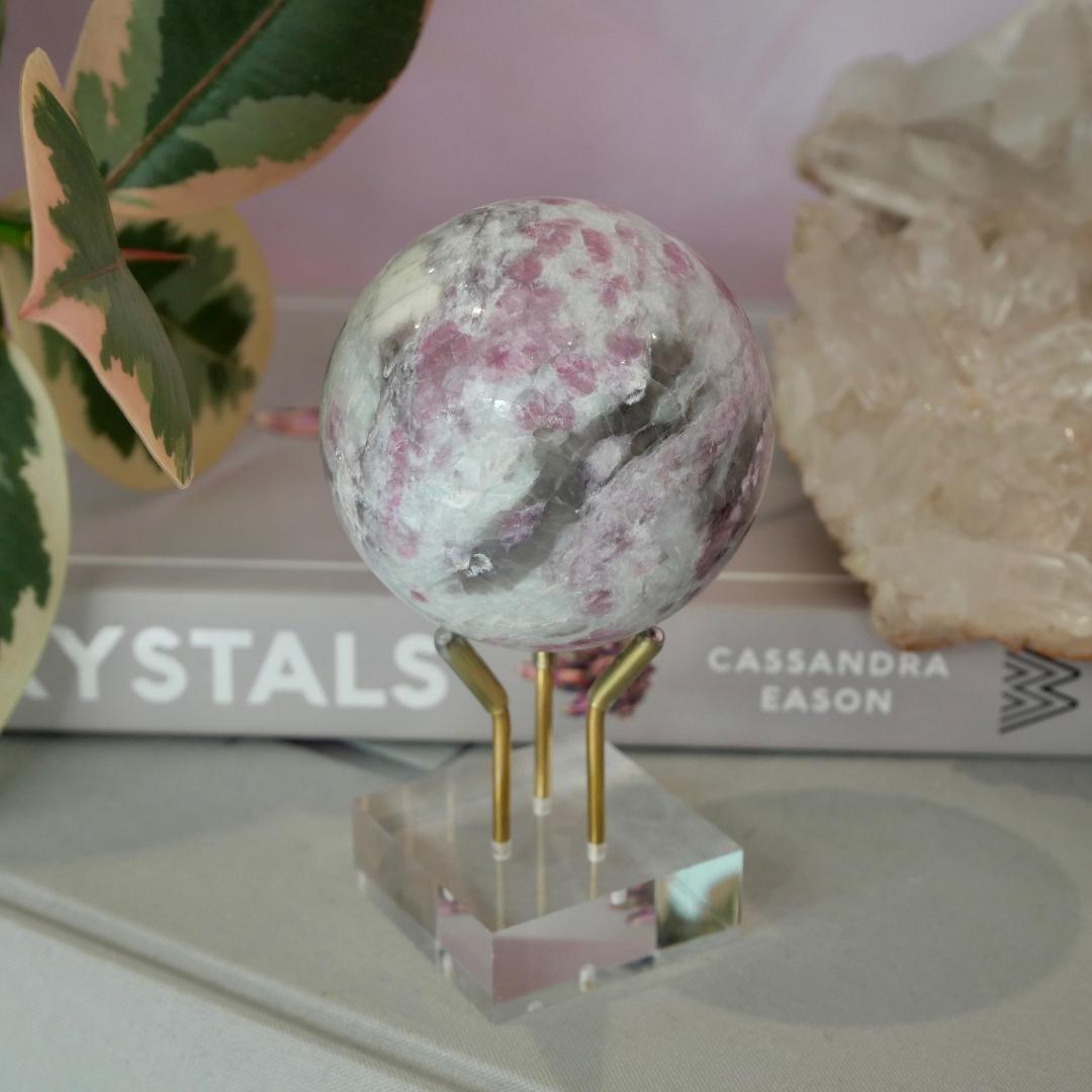 Lepidolite, Pink Tourmaline & Smokey Quartz No 424