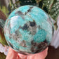 Amazonite, Lepidolite & Smokey Quartz Sphere No 209