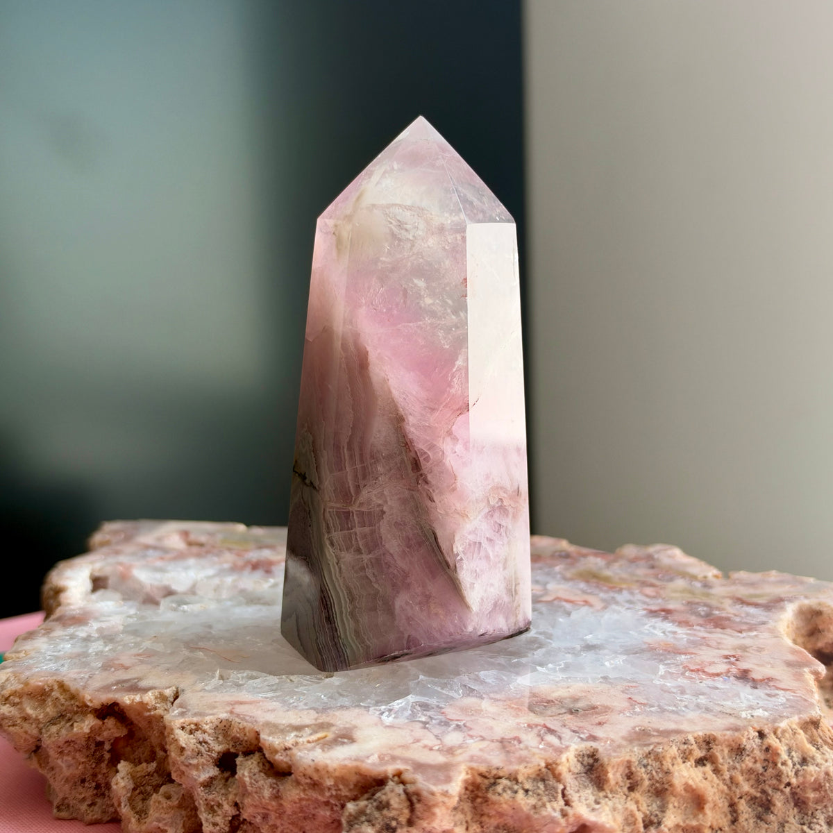 Pink Fluorite Tower No 65