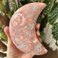 Druzy Pink Agate Moon No 161