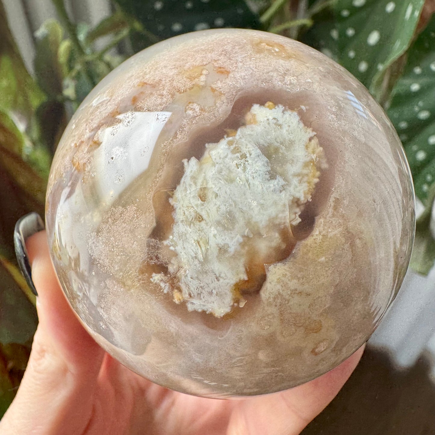 Flower Agate Sphere No 50