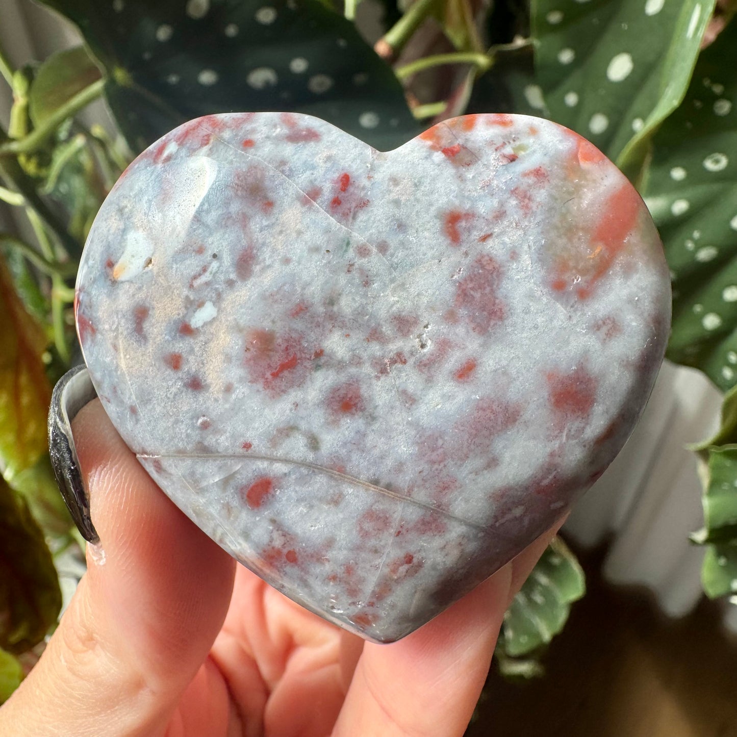 Pink Ocean Jasper Heart No 12