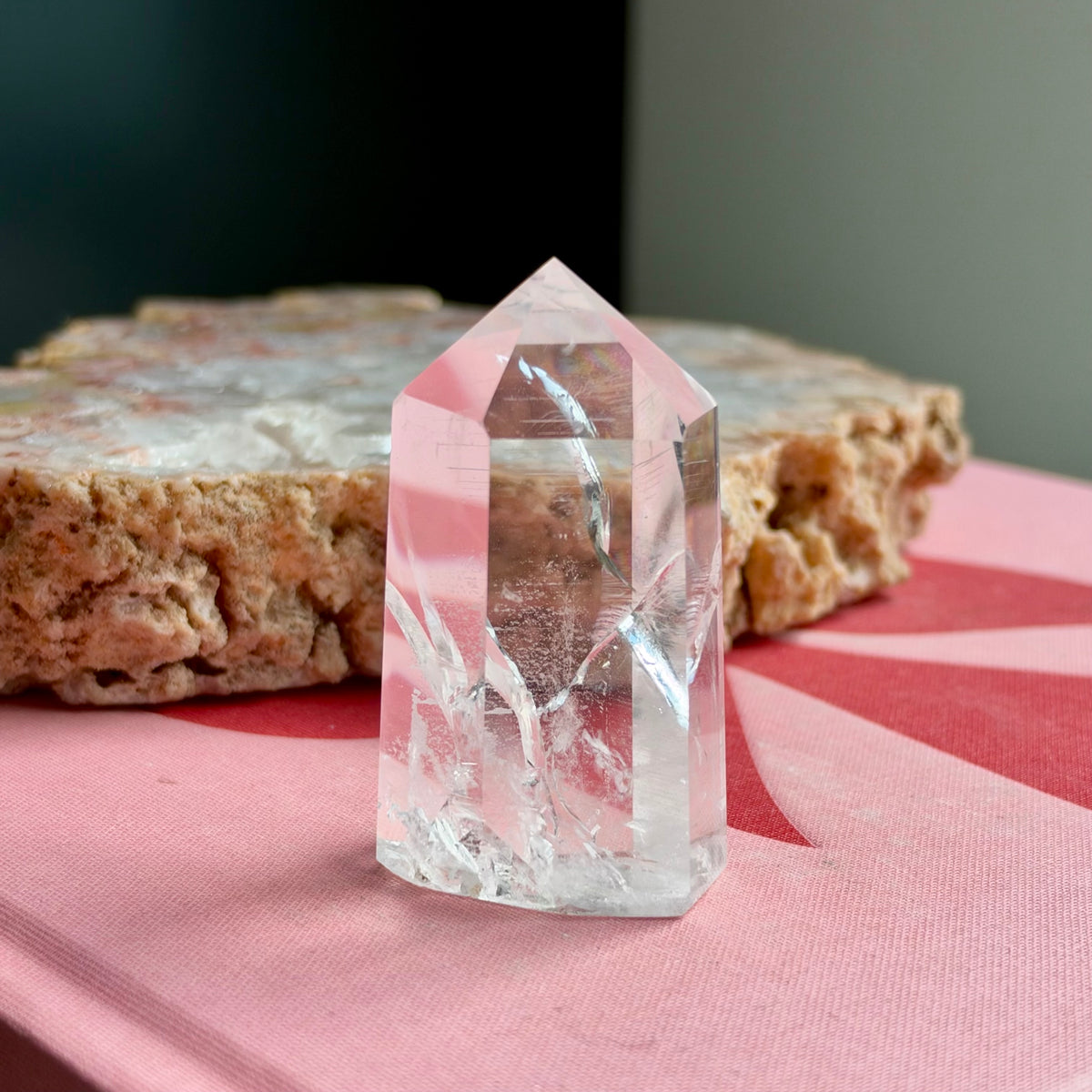 Clear Quartz Rainbow Tower No 120