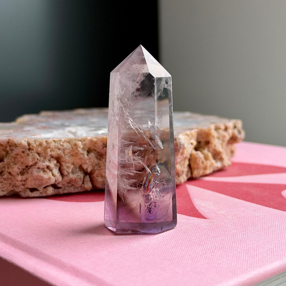 Smokey Amethyst Quartz Tower No 39