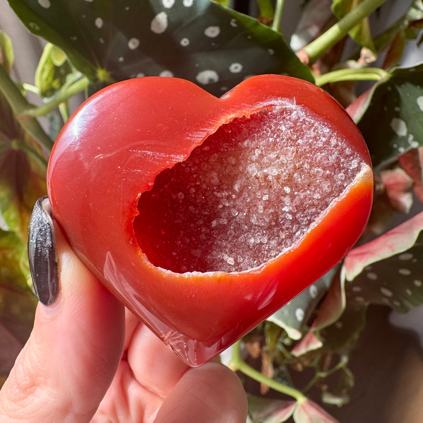 Druzy Carnelian Heart No 46