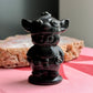 Obsidian Labubu with Stitch Hat