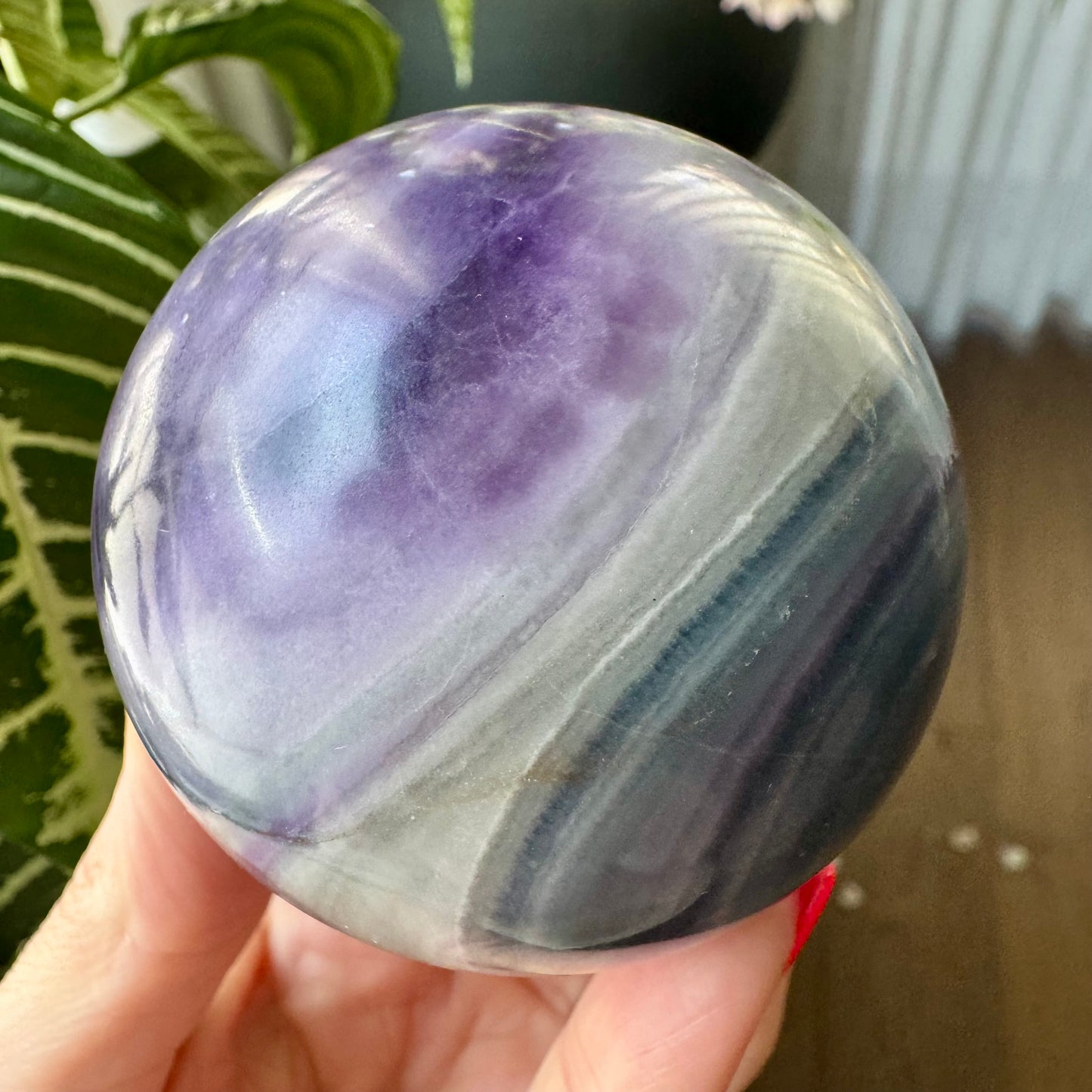 Silky Fluorite Sphere No 43