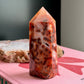 Carnelian Tower with Quartz No 106