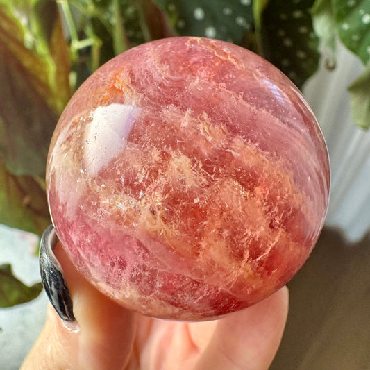 Pink Lemonade Fluorite Sphere No 63