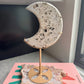 Ocean Jasper Moon on Gold Stand