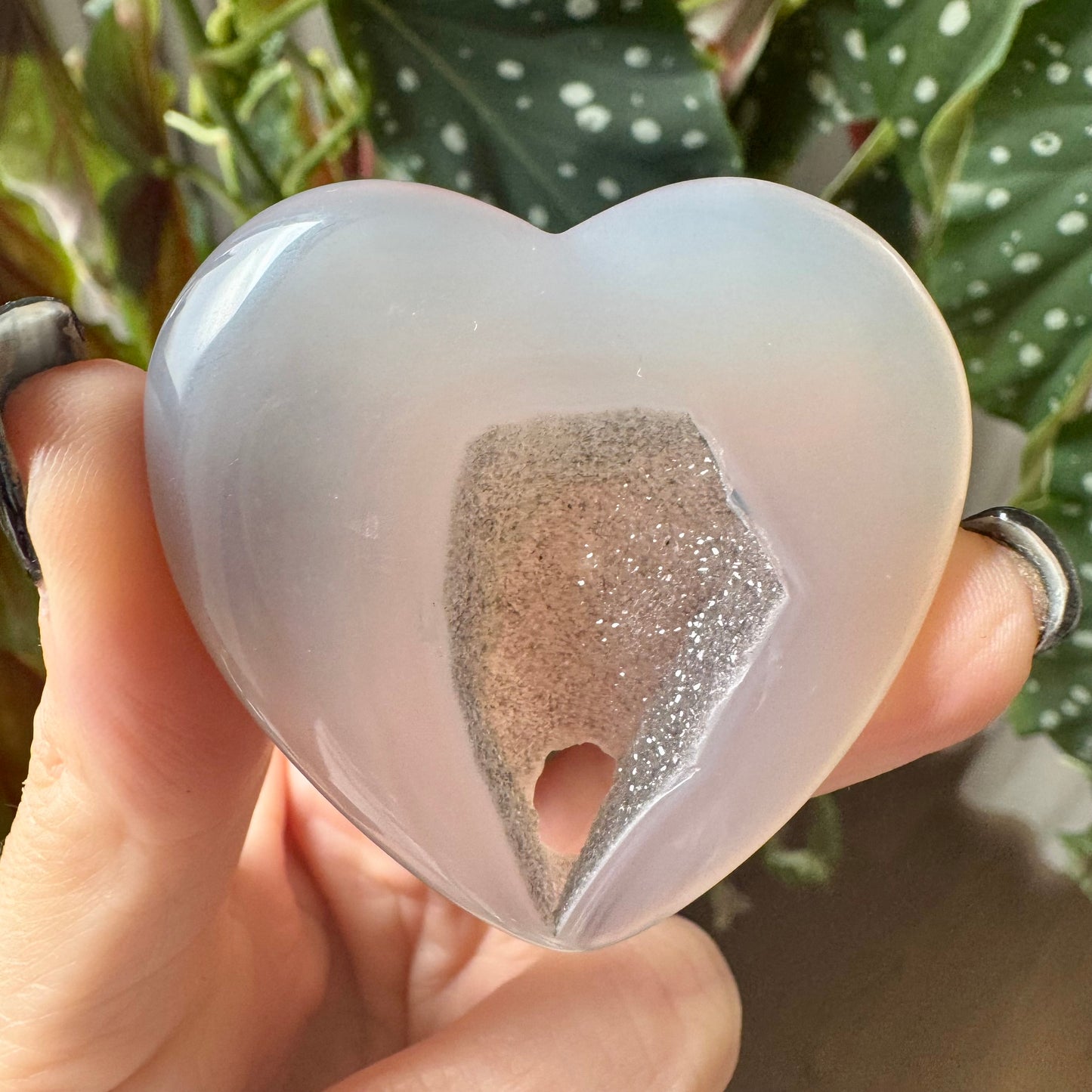 Druzy Agate Heart No 61