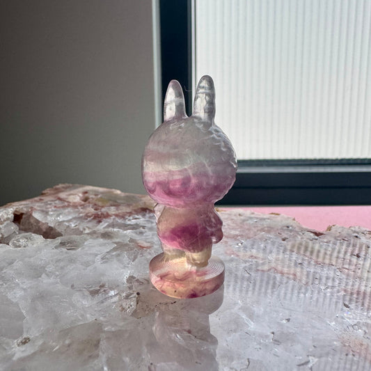 Fluorite Standing Labubu No 2