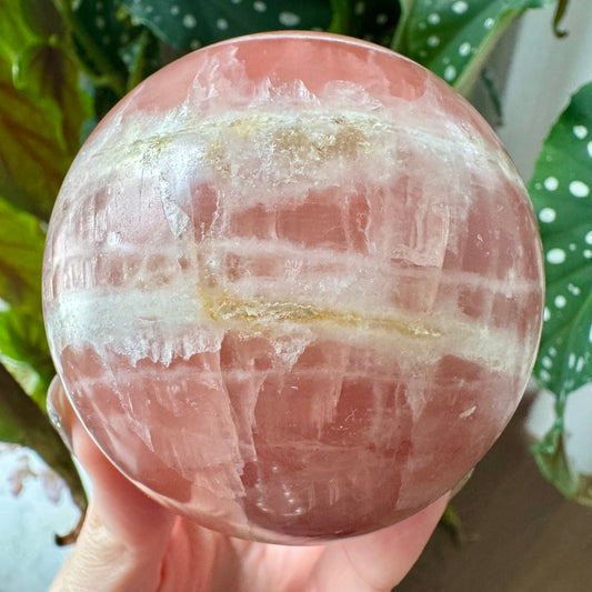 Rose Calcite Sphere No 72
