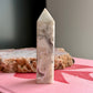Druzy White Fluorite, Amethyst & Agate Tower No 1