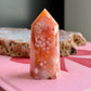 Carnelian with Flower Agate Tower No 92