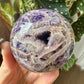 Druzy Chevron Amethyst Sphere No 158