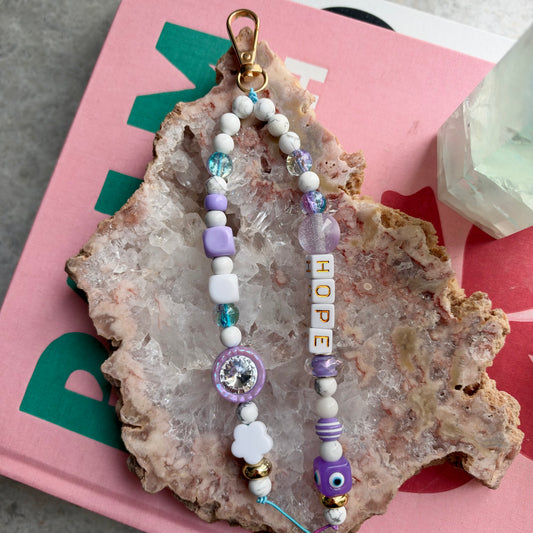 Lilac Hope Howlite Charm Charm