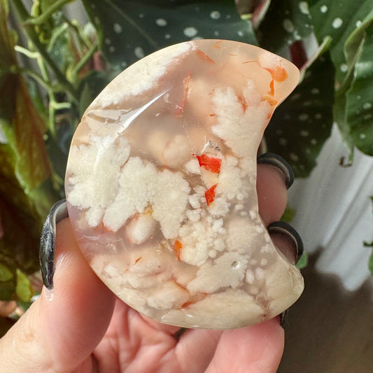 Flower Agate Moon No 30