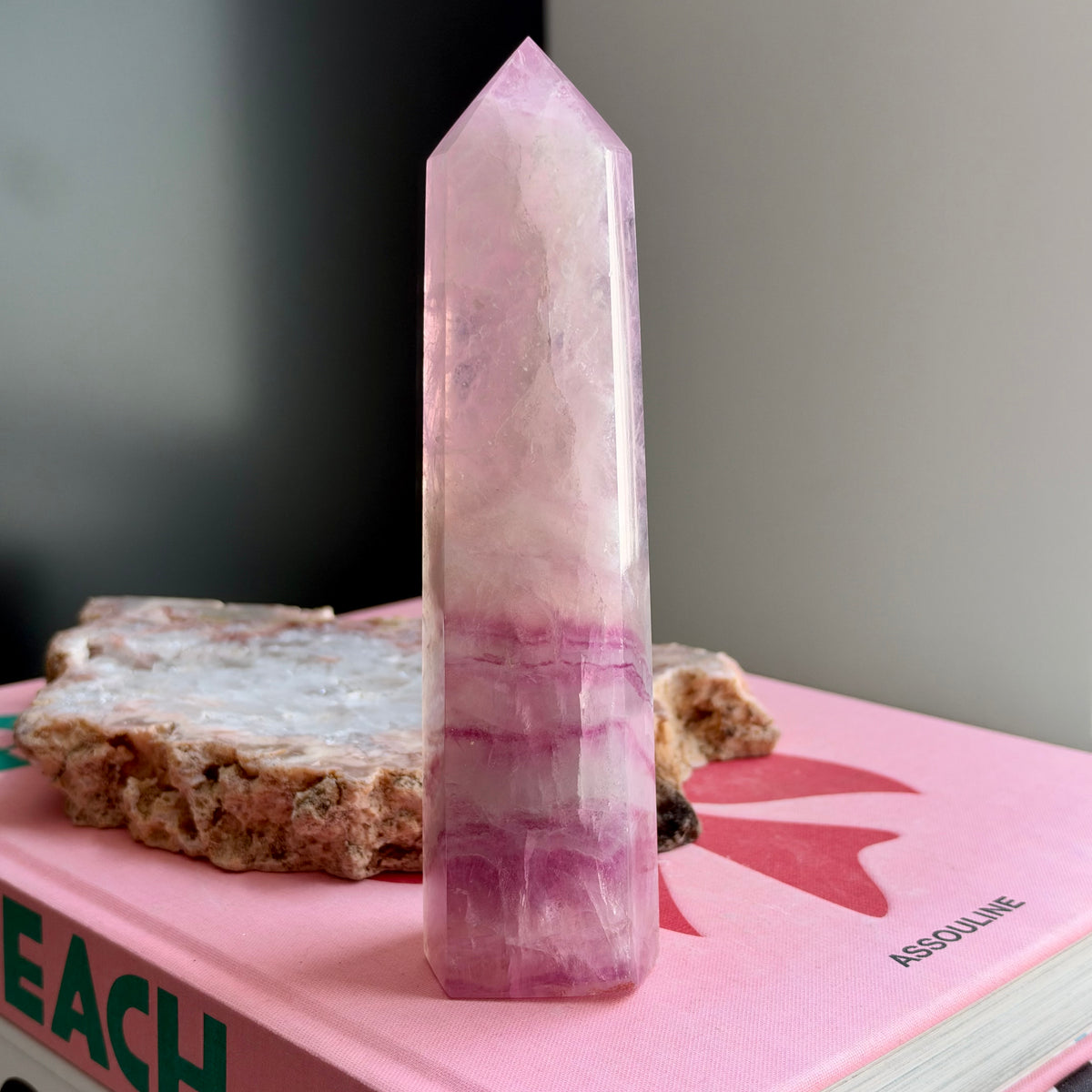 Pink Fluorite Tower No 71