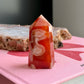 Carnelian with Flower Agate Tower No 91