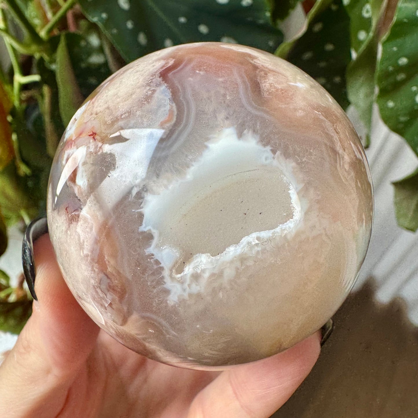 Flower Agate Sphere No 260